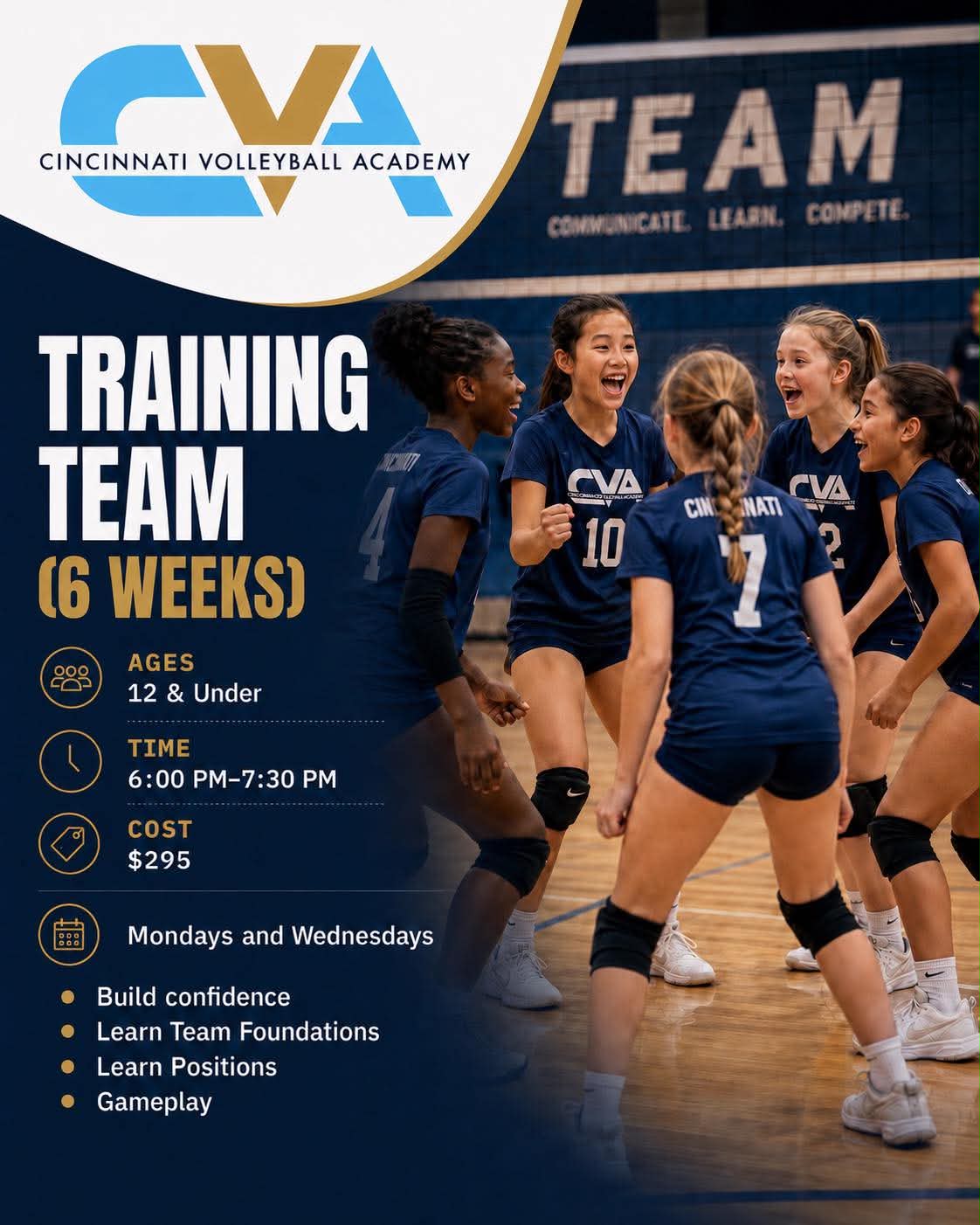 Cincinnati Volleyball Academy Training Team Program