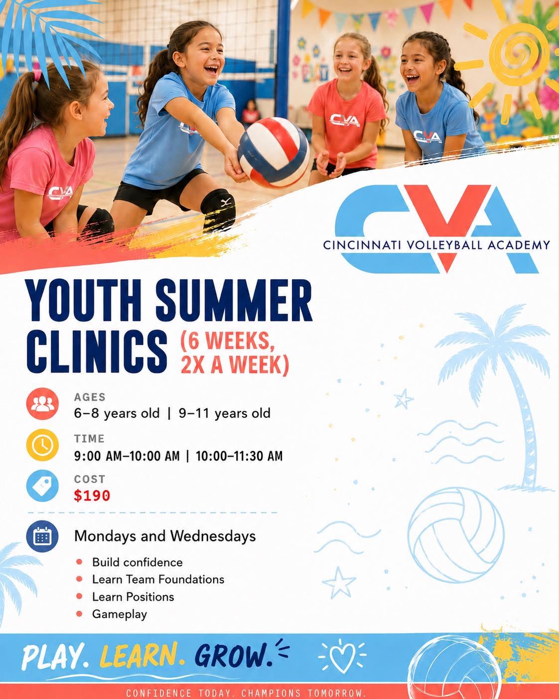 Cincinnati Volleyball Academy Youth Summer Clinics